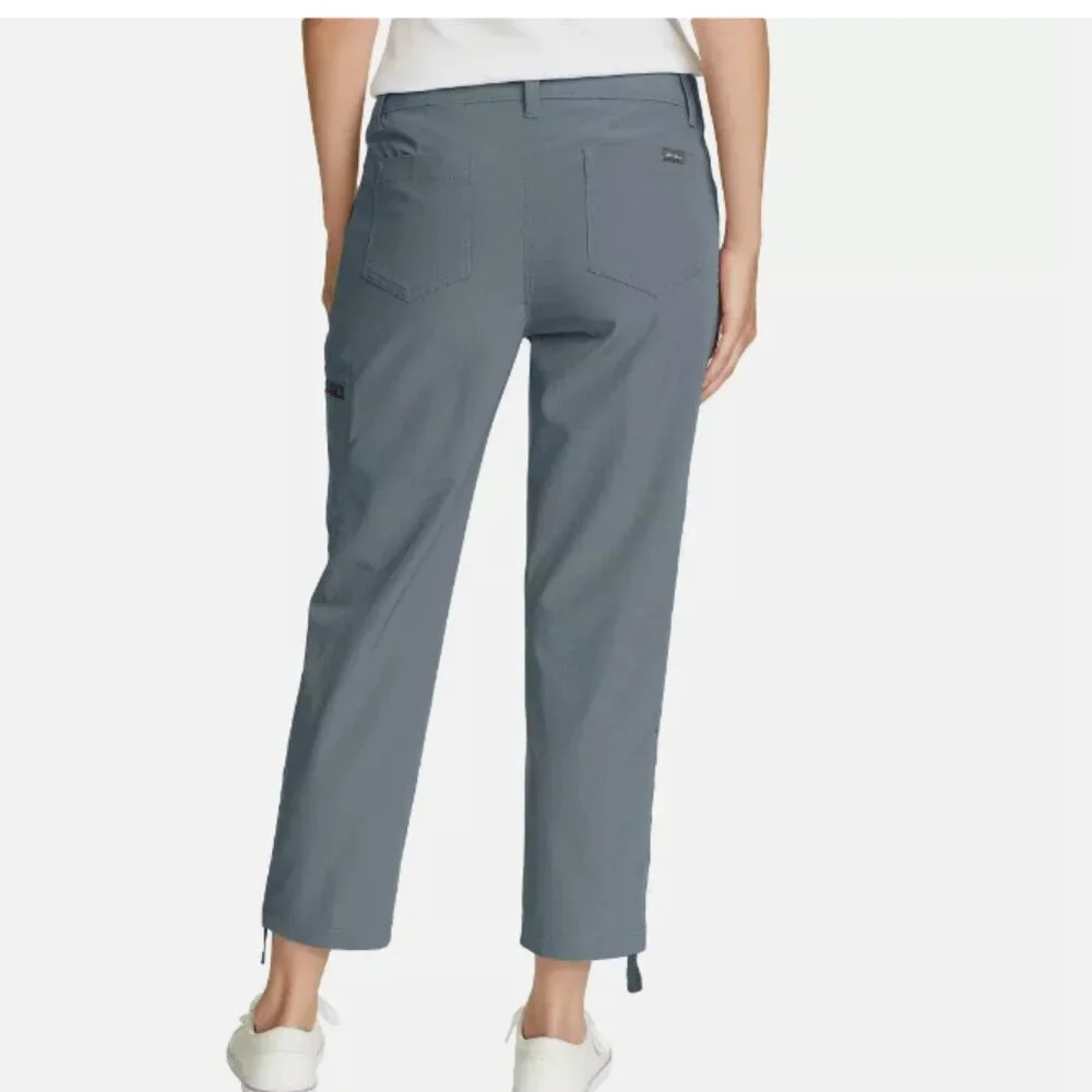 Eddie Bauer Women's Ripstop Capri Stretch Secure Pocket Grey - Picture 4 of 6